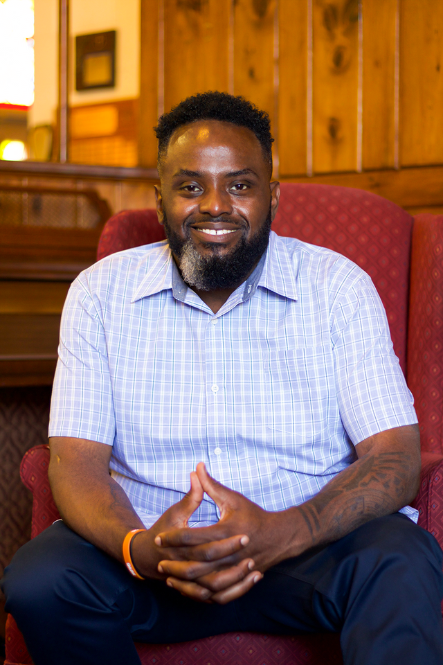 Smiling guest portrait