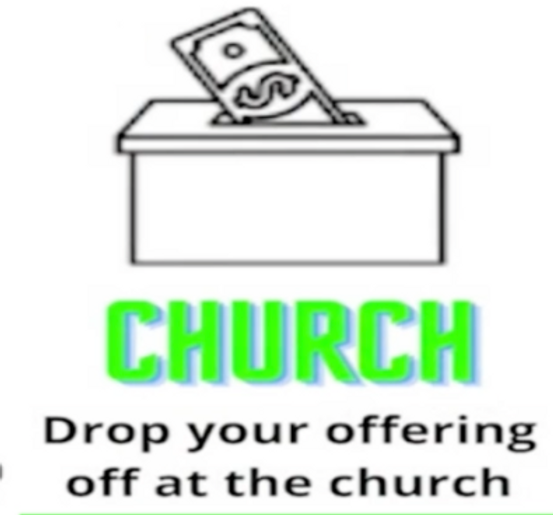 Drop off at the church